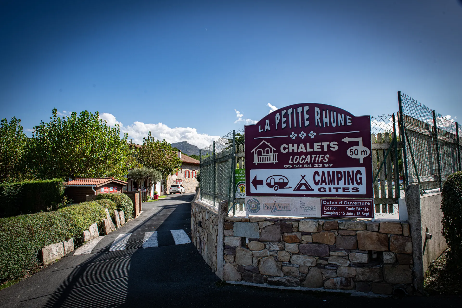 Accueil camping la petite rhune pays basque